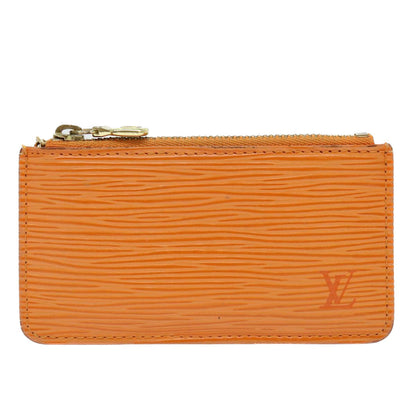 LOUIS VUITTON Epi Pochette Cles Coin Purse Orange Mandarin M6380H  52915