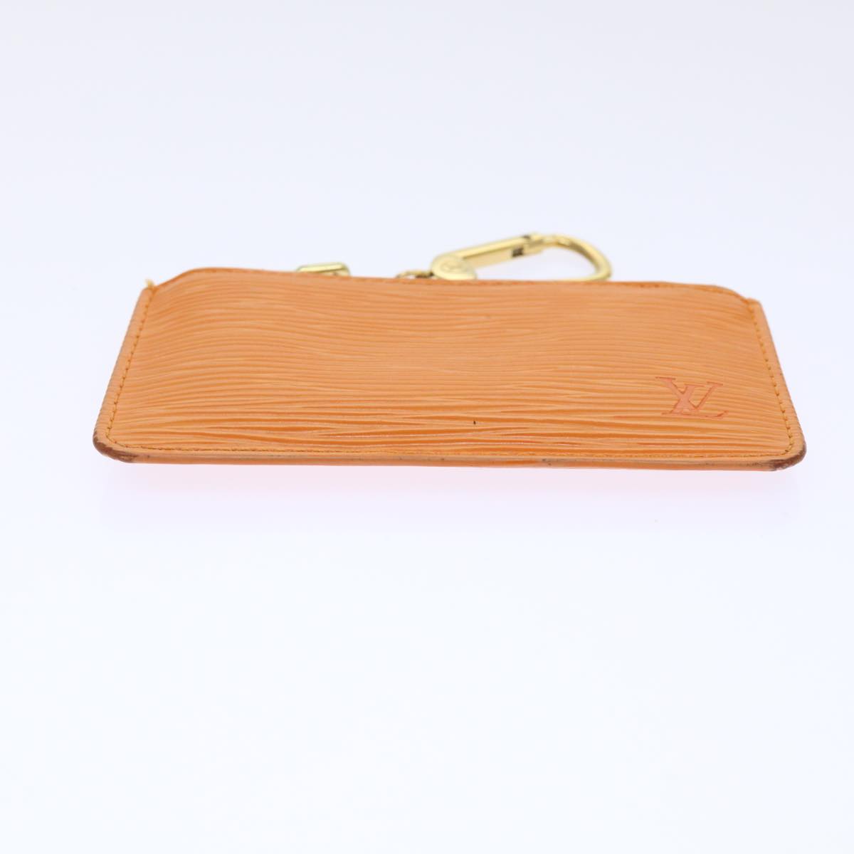 LOUIS VUITTON Epi Pochette Cles Coin Purse Orange Mandarin M6380H  52915