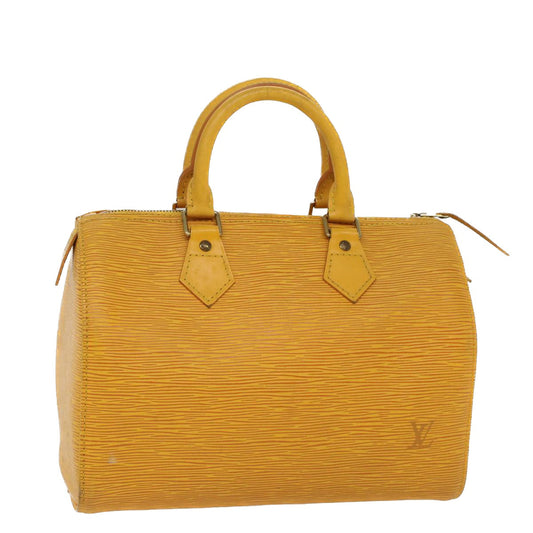 LOUIS VUITTON Epi Speedy 25 Hand Bag Tassili Yellow M43019  52917