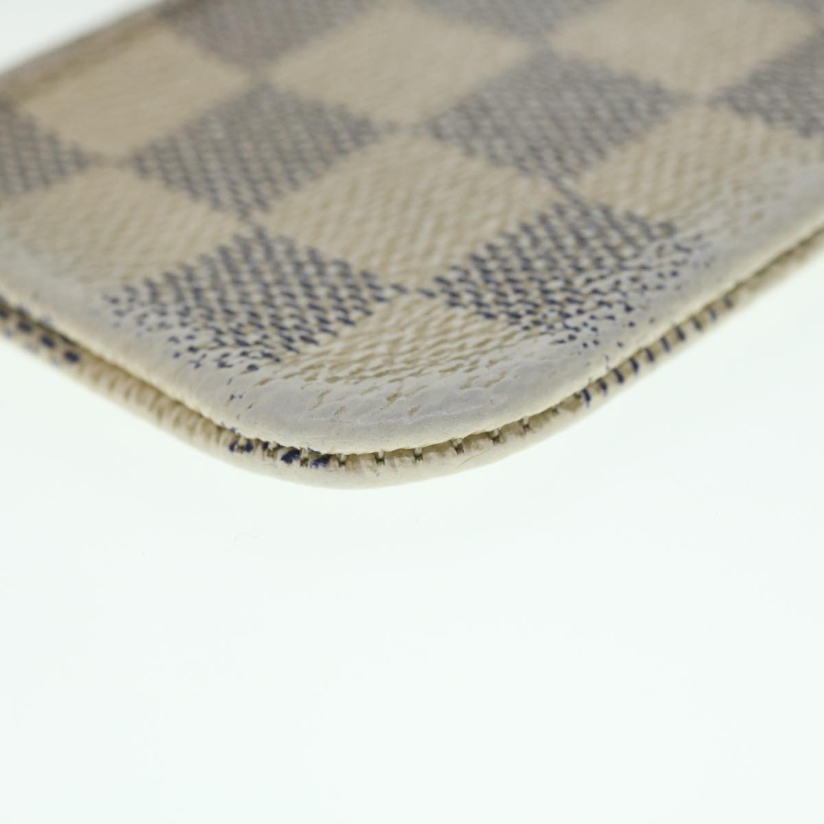 LOUIS VUITTON Damier Azur Pochette Cles Coin Purse N62659  53410