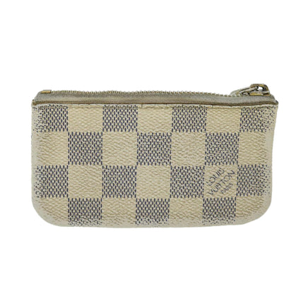 LOUIS VUITTON Damier Azur Pochette Cles Coin Purse N62659  53410