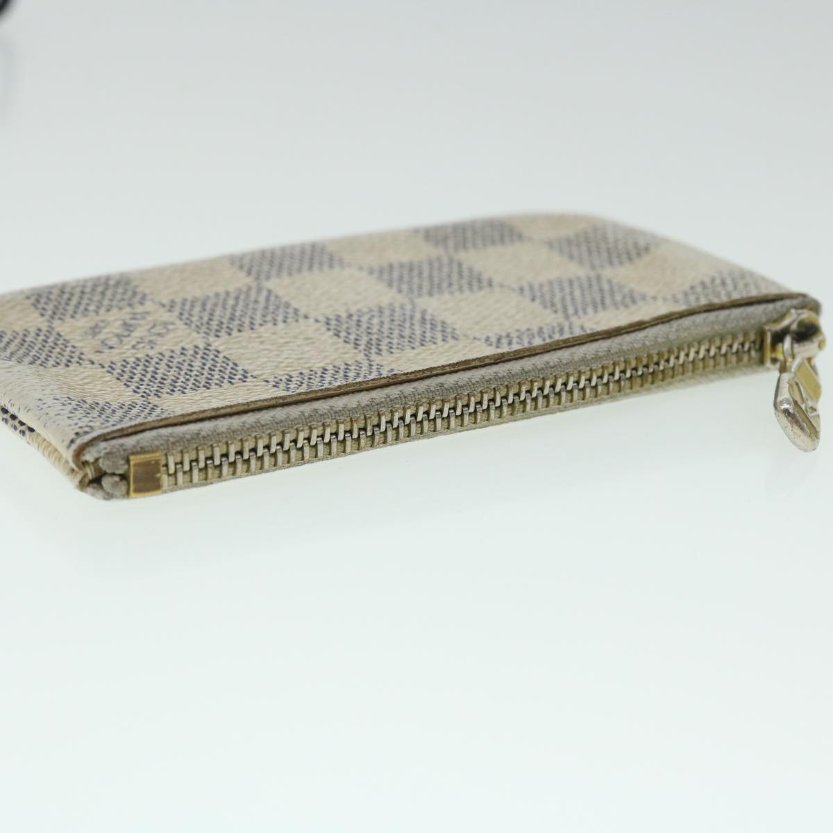 LOUIS VUITTON Damier Azur Pochette Cles Coin Purse N62659  53410