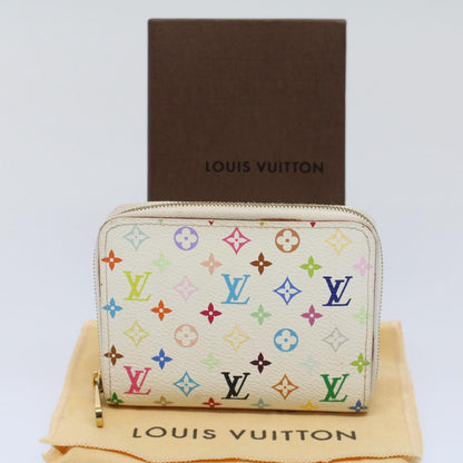 LOUIS VUITTON Monogram Multicolor Zippy Coin Purse White M66548  53412