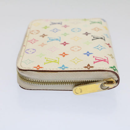 LOUIS VUITTON Monogram Multicolor Zippy Coin Purse White M66548  53412