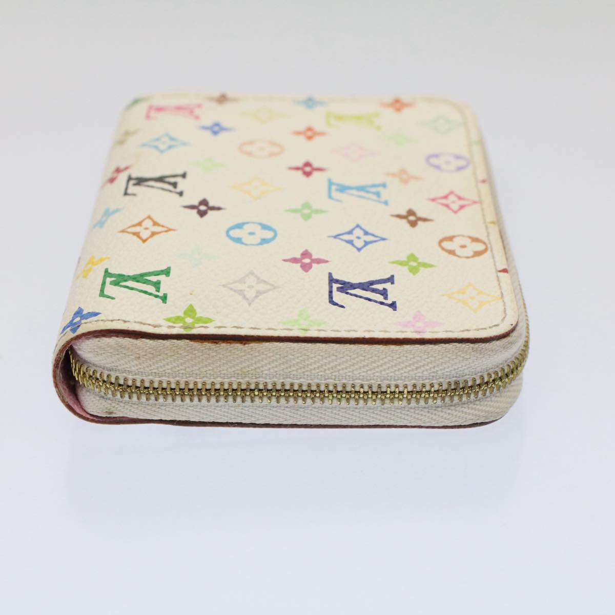 LOUIS VUITTON Monogram Multicolor Zippy Coin Purse White M66548  53412