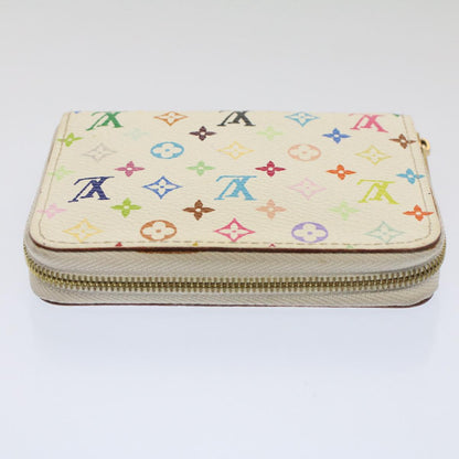 LOUIS VUITTON Monogram Multicolor Zippy Coin Purse White M66548  53412