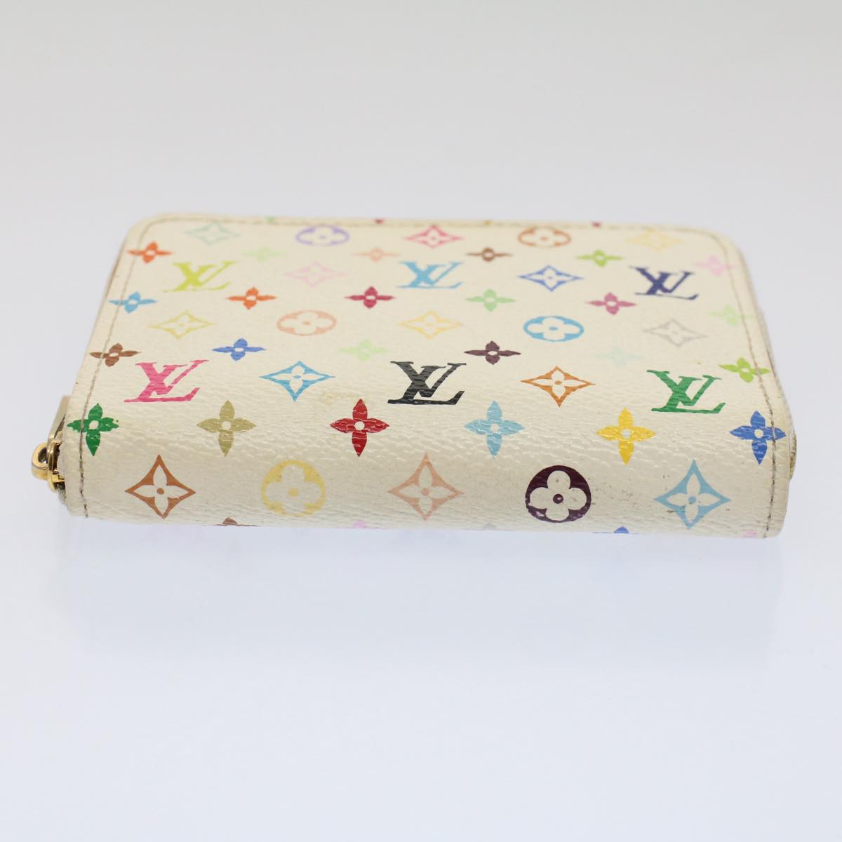 LOUIS VUITTON Monogram Multicolor Zippy Coin Purse White M66548  53412