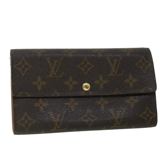 LOUIS VUITTON Monogram Pochette Porte Monnaie Credit Wallet M61726 Auth 53426