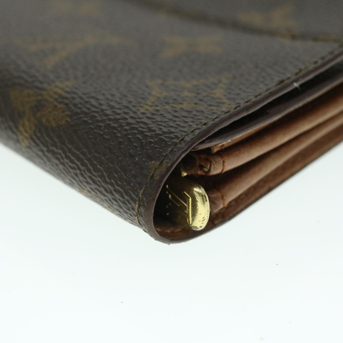 LOUIS VUITTON Monogram Pochette Porte Monnaie Credit Wallet M61726 Auth 53426