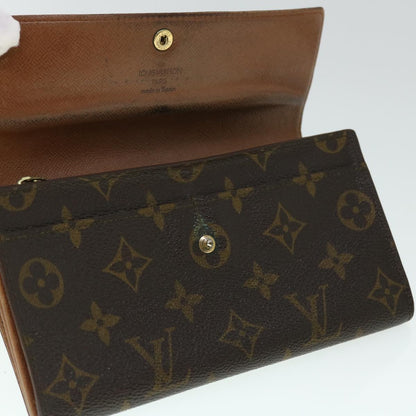 LOUIS VUITTON Monogram Pochette Porte Monnaie Credit Wallet M61726 Auth 53426