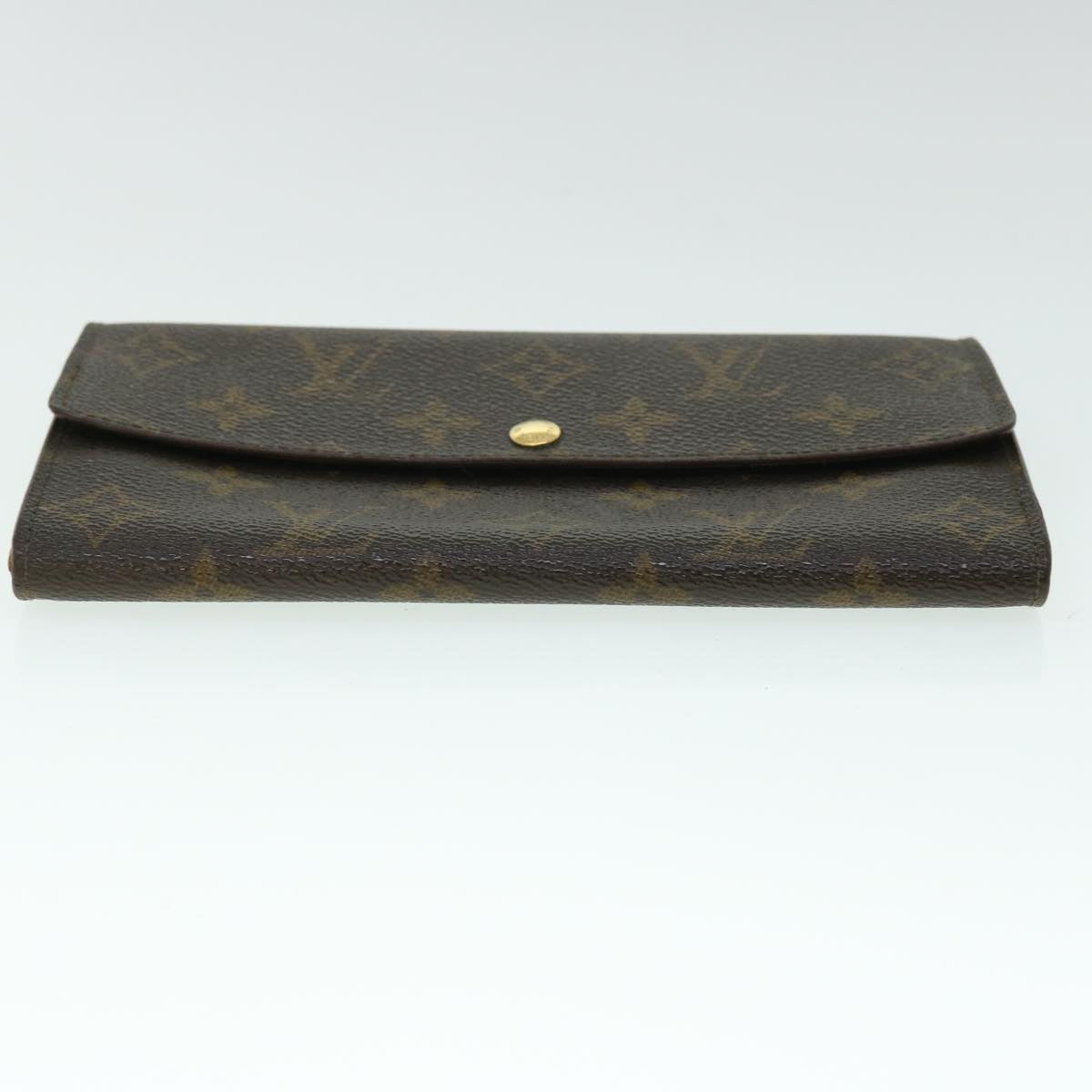 LOUIS VUITTON Monogram Pochette Porte Monnaie Credit Wallet M61726 Auth 53426