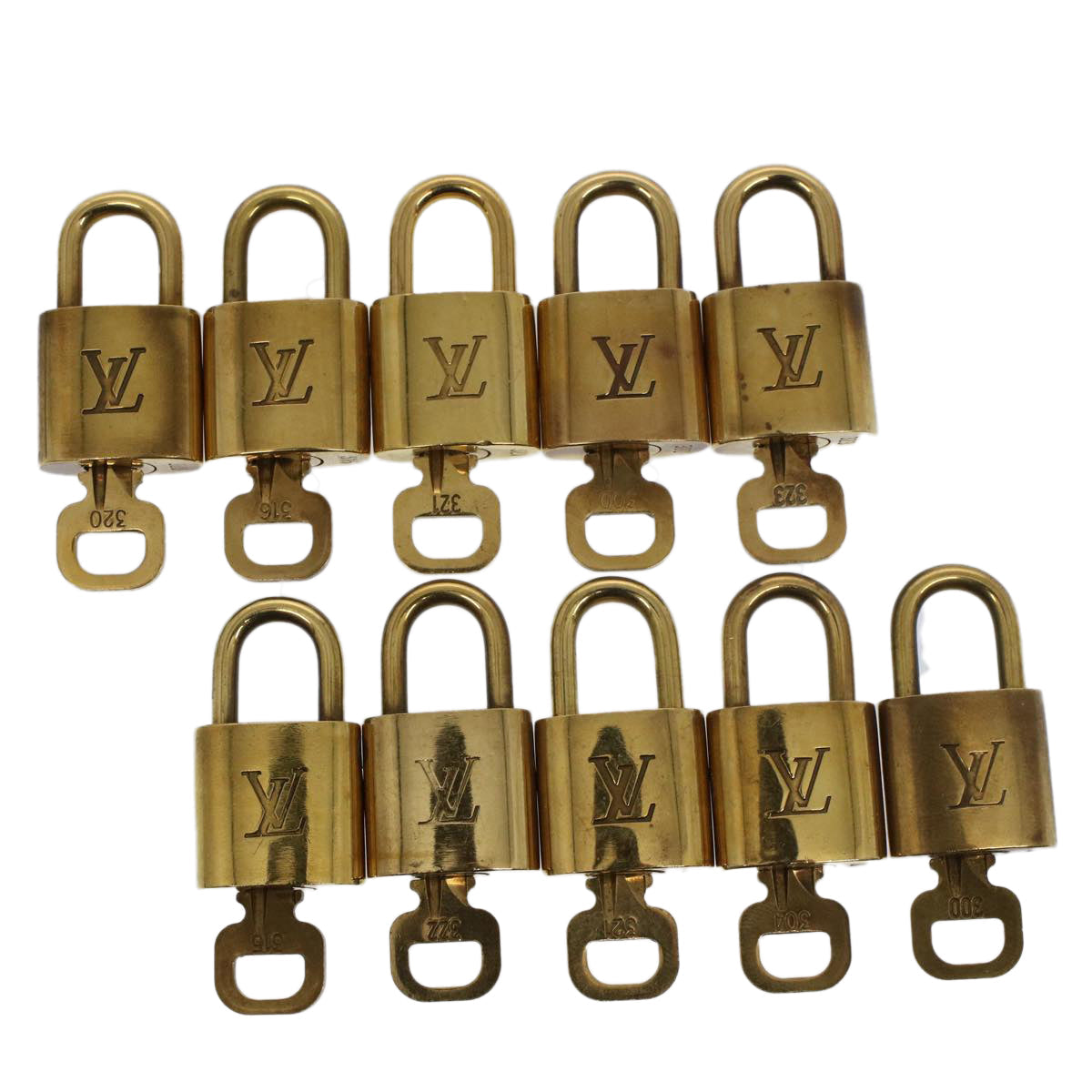 LOUIS VUITTON Padlock 10set Gold Tone  53441