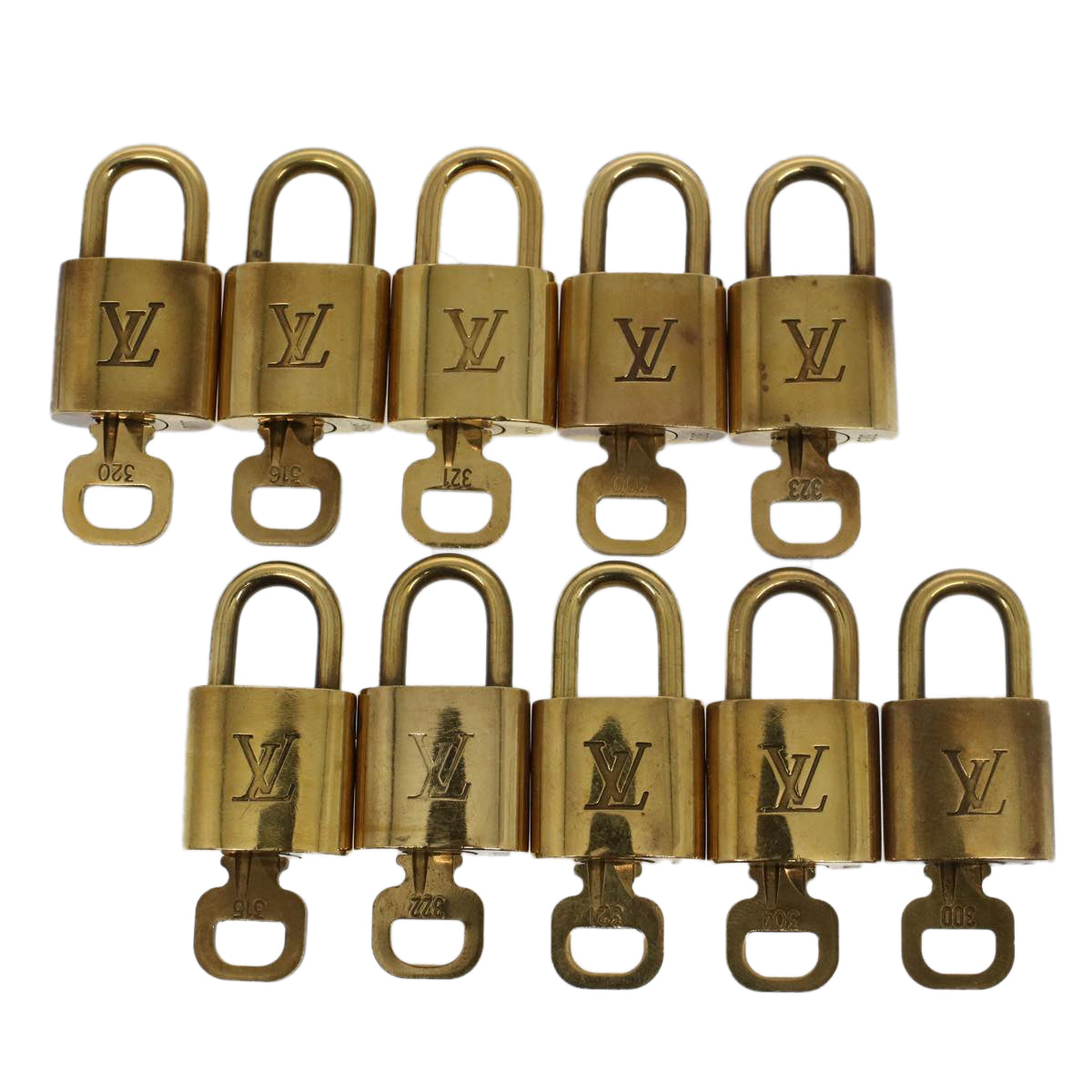 LOUIS VUITTON Padlock 10set Gold Tone  53441