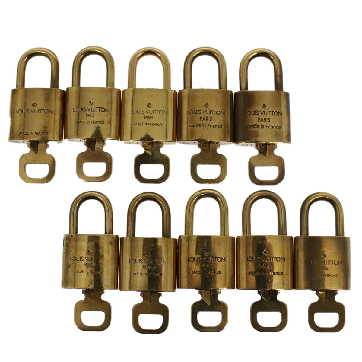 LOUIS VUITTON Padlock 10set Gold Tone  53441