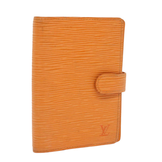 LOUIS VUITTON Epi Agenda PM Day Planner Cover Orange Mandarin R2005H Auth 54436