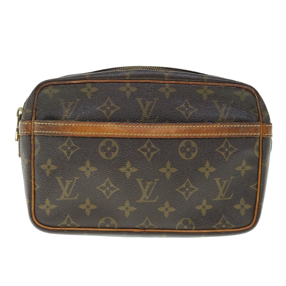 LOUIS VUITTON Monogram Compiegne 23 Clutch Bag M51847  63136