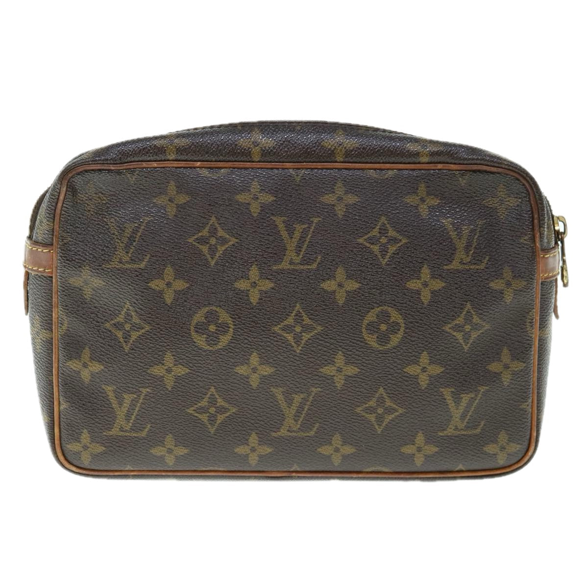 LOUIS VUITTON Monogram Compiegne 23 Clutch Bag M51847  63136