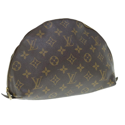 LOUIS VUITTON Monogram Trousse Demi Ronde Cosmetic Pouch M47520  64037