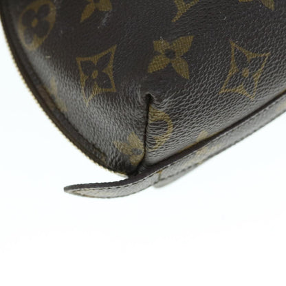 LOUIS VUITTON Monogram Trousse Demi Ronde Cosmetic Pouch M47520  64037