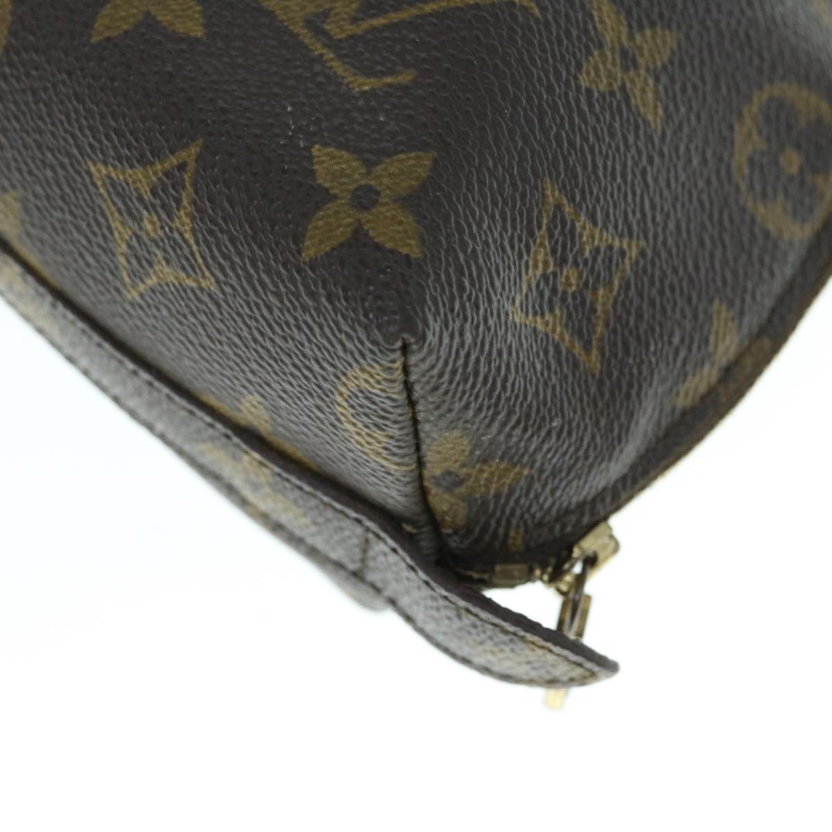 LOUIS VUITTON Monogram Trousse Demi Ronde Cosmetic Pouch M47520  64037