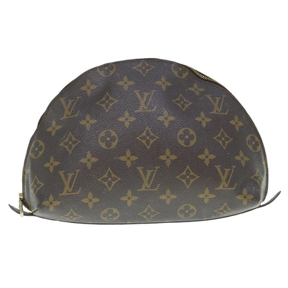 LOUIS VUITTON Monogram Trousse Demi Ronde Cosmetic Pouch M47520  64037