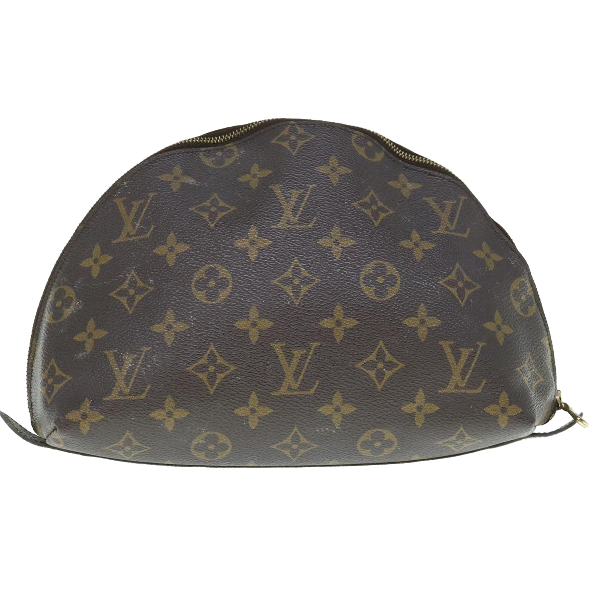 LOUIS VUITTON Monogram Trousse Demi Ronde Cosmetic Pouch M47520  64037