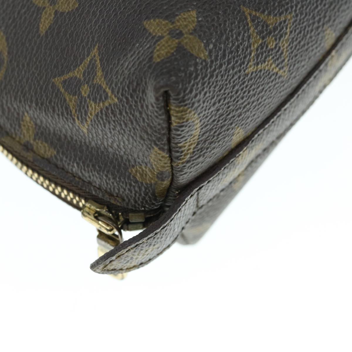 LOUIS VUITTON Monogram Trousse Demi Ronde Cosmetic Pouch M47520  64037