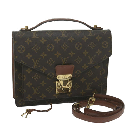 LOUIS VUITTON Monogram Monceau 28 Hand Bag 2way M51185  64064