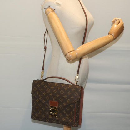 LOUIS VUITTON Monogram Monceau 28 Hand Bag 2way M51185  64064