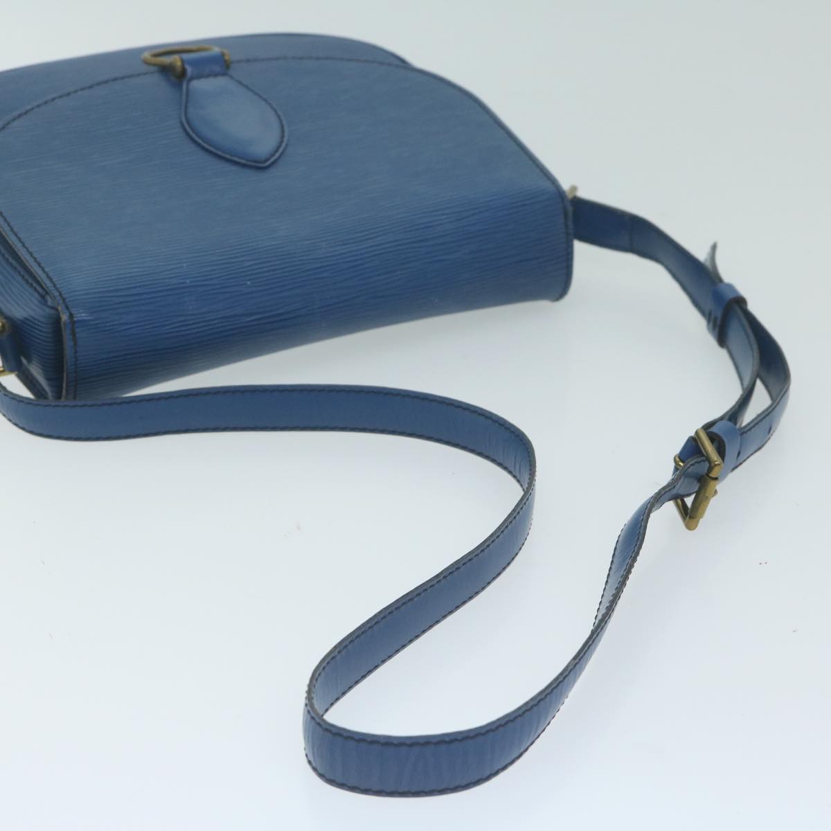 LOUIS VUITTON Epi Saint Cloud GM Shoulder Bag Blue M52195  64232