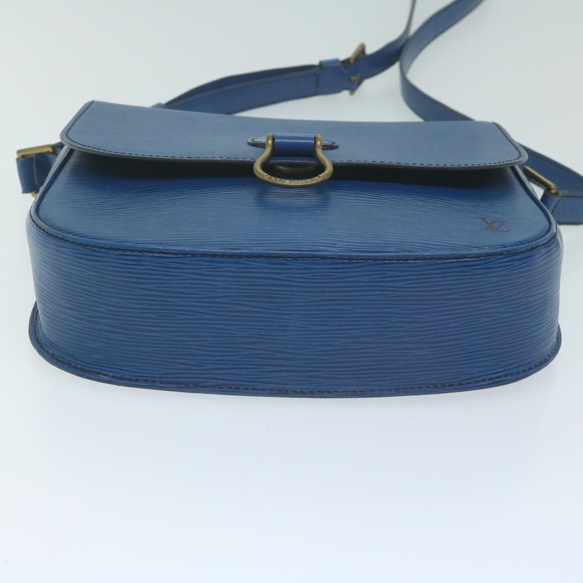 LOUIS VUITTON Epi Saint Cloud GM Shoulder Bag Blue M52195  64232