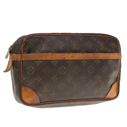 LOUIS VUITTON Monogram Compiegne 28 Clutch Bag M51845  64302