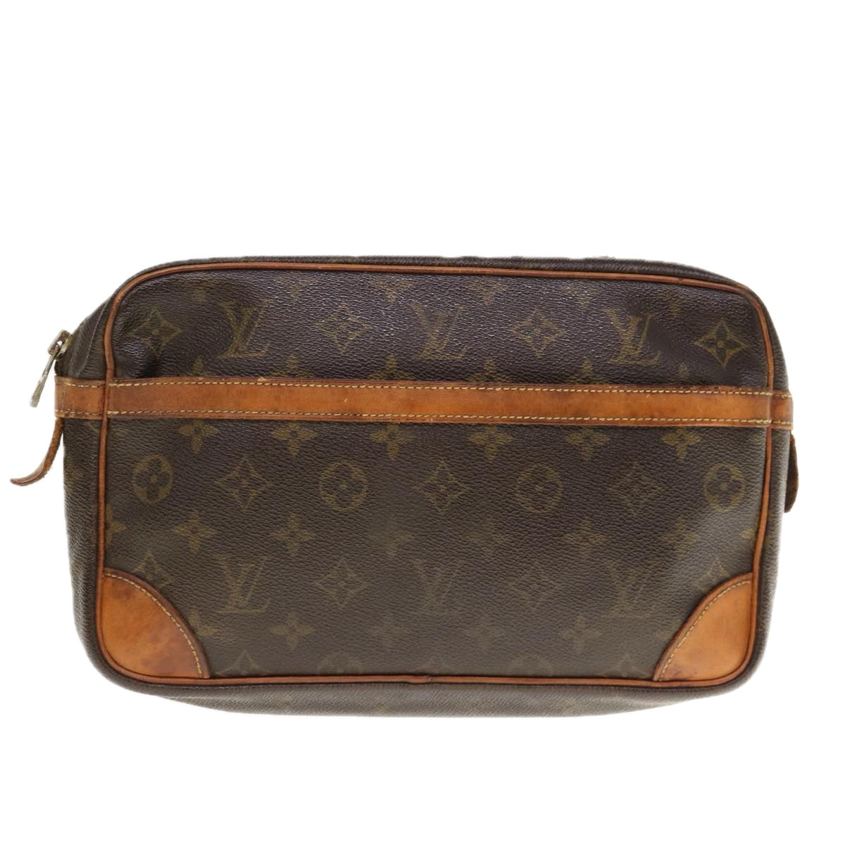 LOUIS VUITTON Monogram Compiegne 28 Clutch Bag M51845  64302