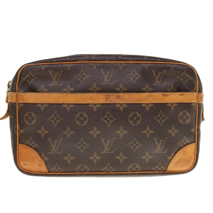 LOUIS VUITTON Monogram Compiegne 28 Clutch Bag M51845  64312