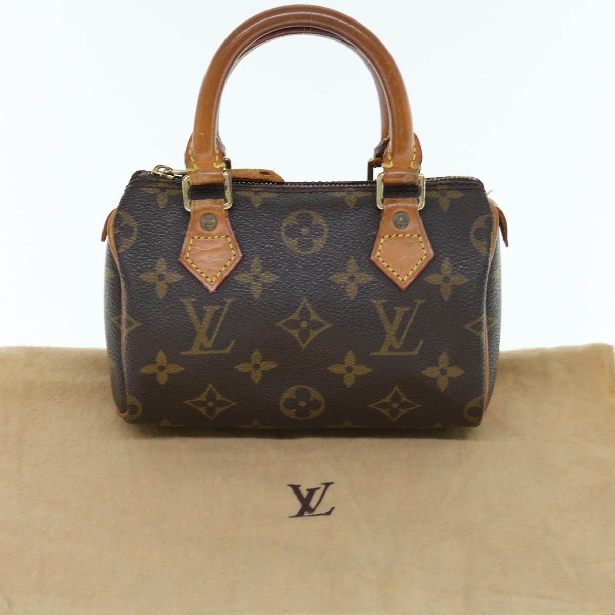 LOUIS VUITTON Monogram Mini Speedy Hand Bag M41534  64391