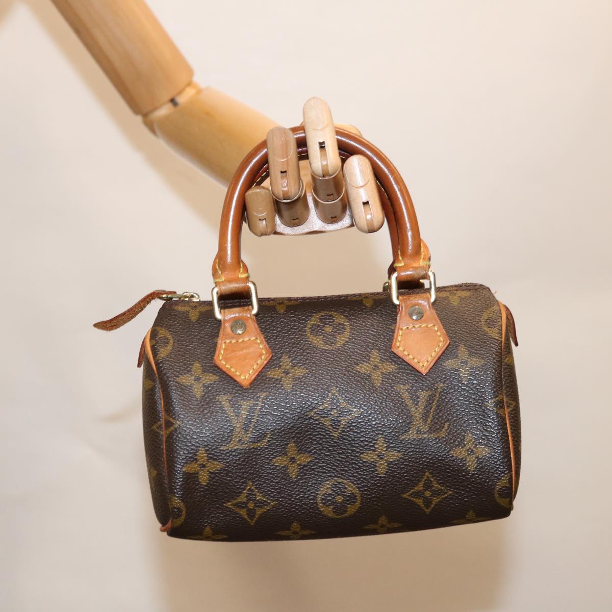 LOUIS VUITTON Monogram Mini Speedy Hand Bag M41534  64391