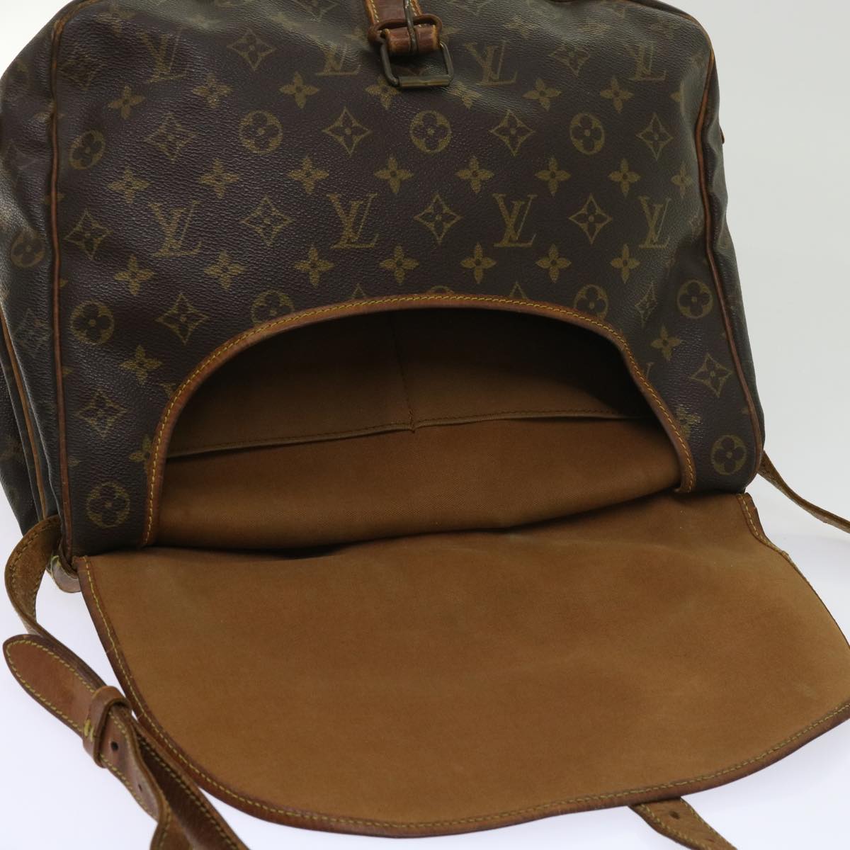 LOUIS VUITTON Monogram Saumur 35 Shoulder Bag M42254  64415