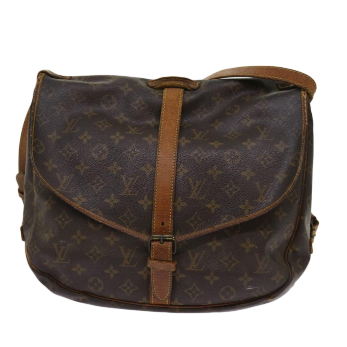 LOUIS VUITTON Monogram Saumur 35 Shoulder Bag M42254  64415