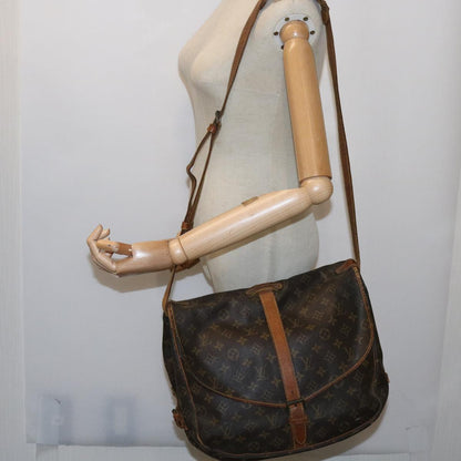 LOUIS VUITTON Monogram Saumur 35 Shoulder Bag M42254  64415