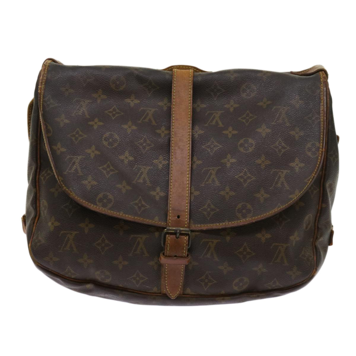 LOUIS VUITTON Monogram Saumur 35 Shoulder Bag M42254  64415