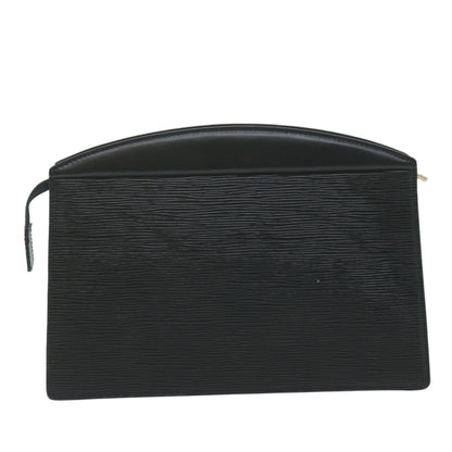 LOUIS VUITTON Epi Trousse Crete Clutch Bag Black M48402  64530