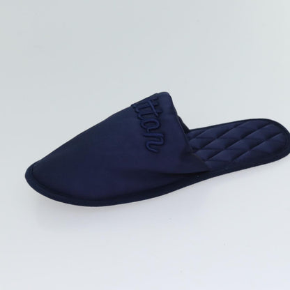 LOUIS VUITTON Slipper shoes Satin 36-37 Navy  70360