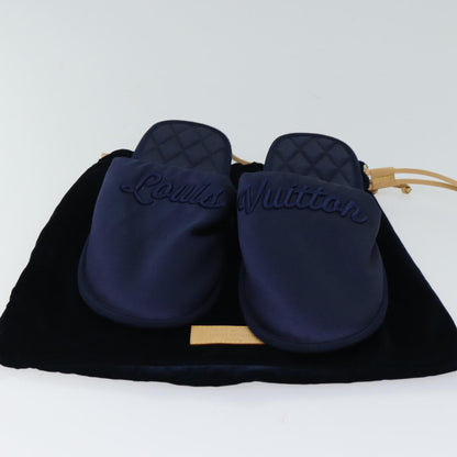 LOUIS VUITTON Slipper shoes Satin 36-37 Navy  70360