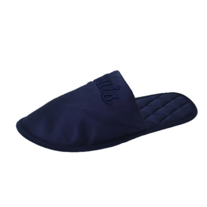 LOUIS VUITTON Slipper shoes Satin 36-37 Navy  70360