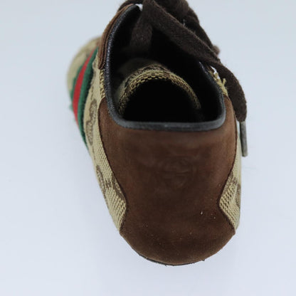 GUCCI GG Canvas Web Sherry Line Baby Shoes Beige Red Green 72077