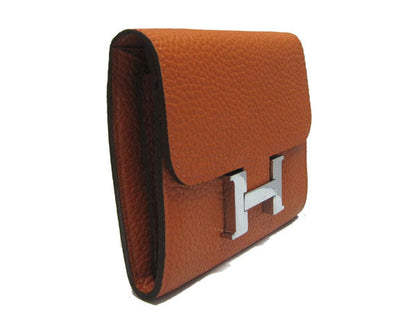 Hermes Wallet H2006 Ladies Cow Leather Orange