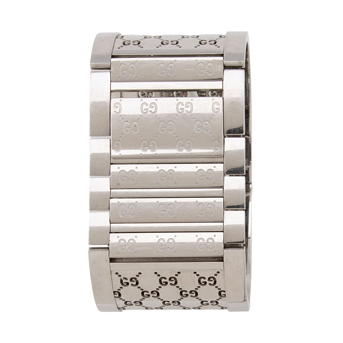 Gucci Stainless Steel Diamond GG Twirl Wide Watch (NxQMJm)