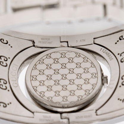 Gucci Stainless Steel Diamond GG Twirl Wide Watch (NxQMJm)