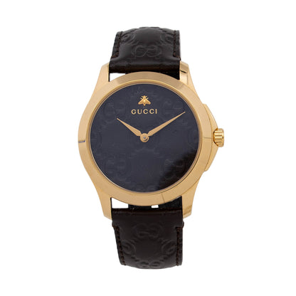 Gucci Guccissima Leather G-Timeless Bee Watch (CFOWBD)