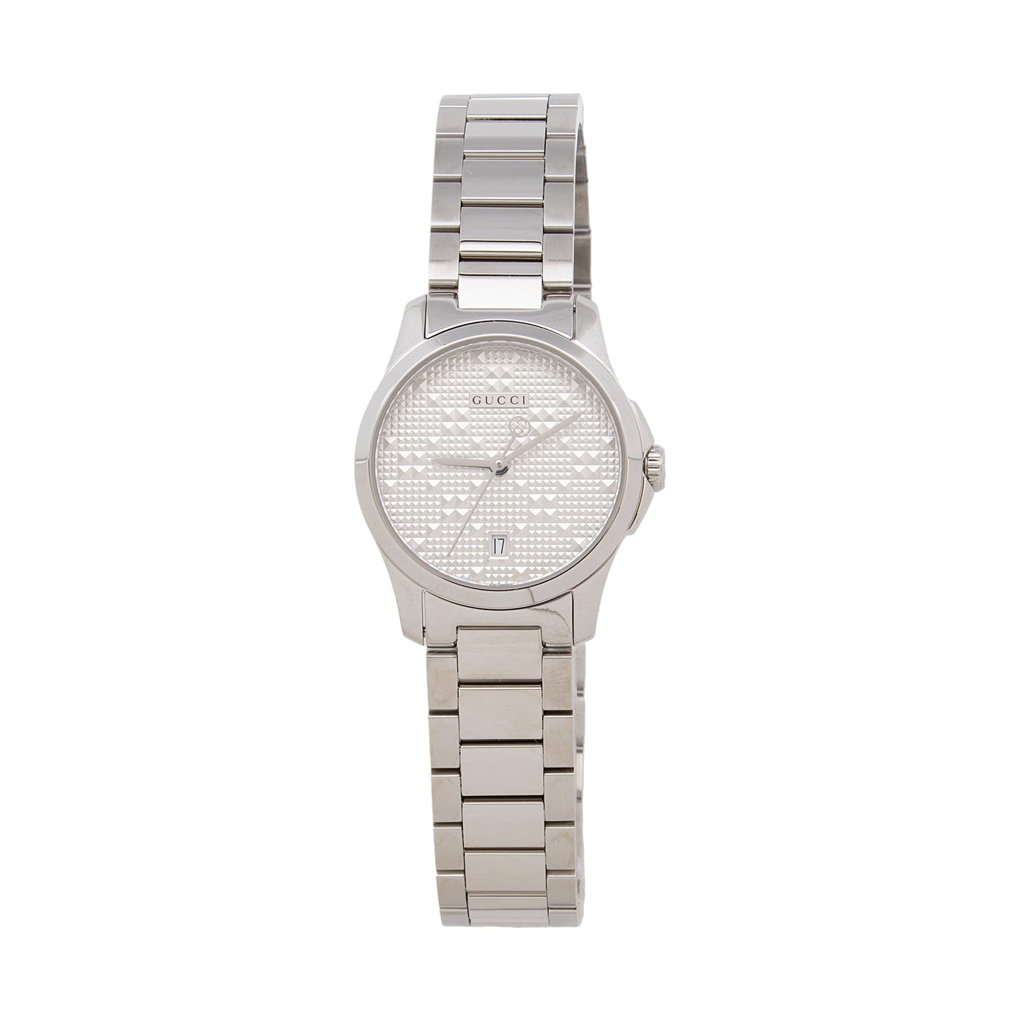 Gucci Stainless Steel Diamante G-Timeless Watch (HXnpNU)